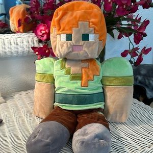 2016 MINECRAFT MOJANG “ALEX” 20” PLUSH PILLOW/TOY. EUC